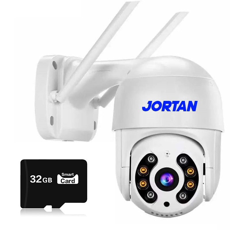 Set Camera Smart Color si Card Memorie 32GB Jortan Wifi, IP Vizualizare Live Prin Aplicatie, Senzor de Miscare