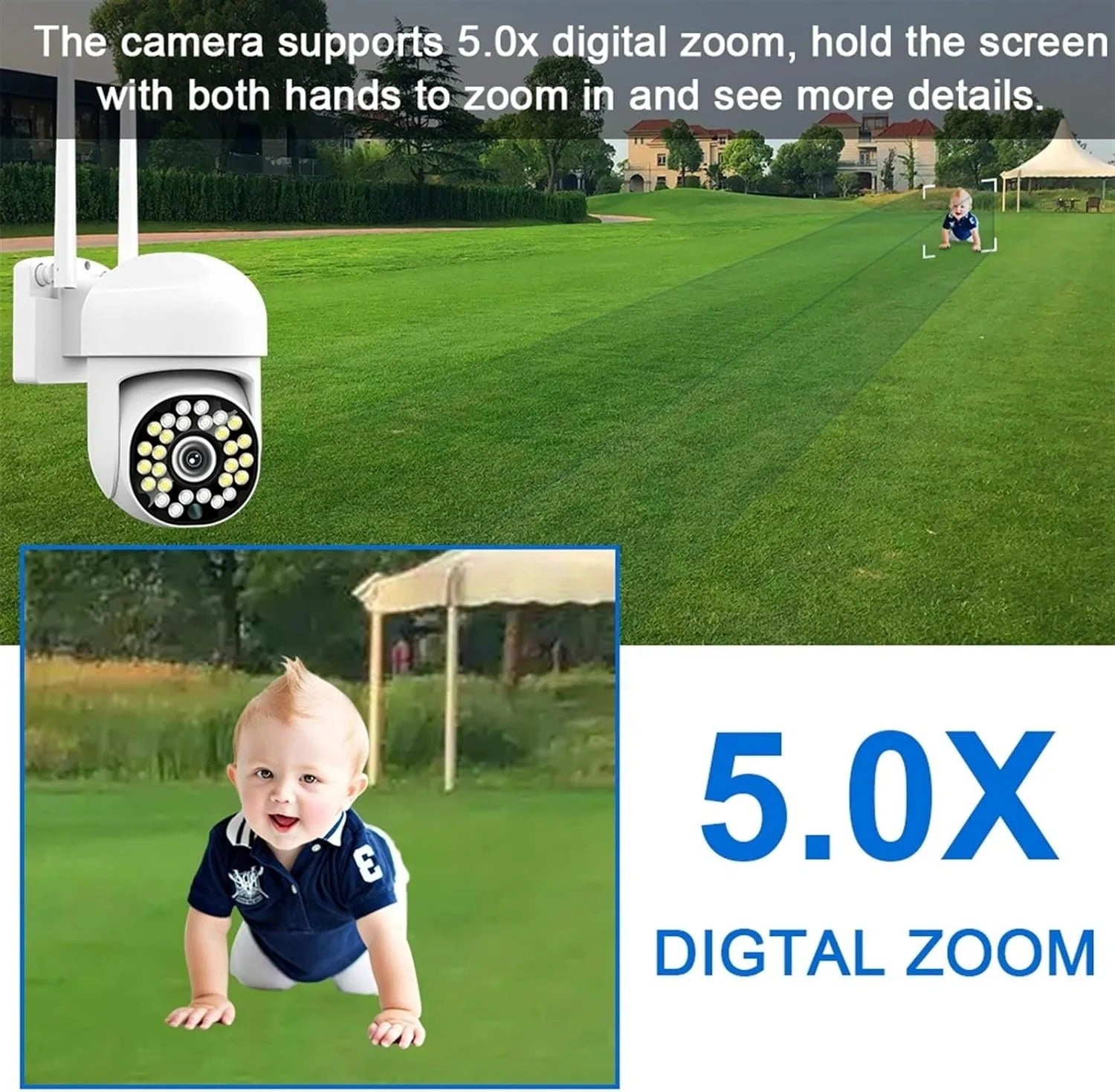 Pachet x4 Camera Wifi de Exterior Jortan Color + 4 Card 32 GB, Senzor de Miscare, Night Vision, Vizualizare Live pe Telefon