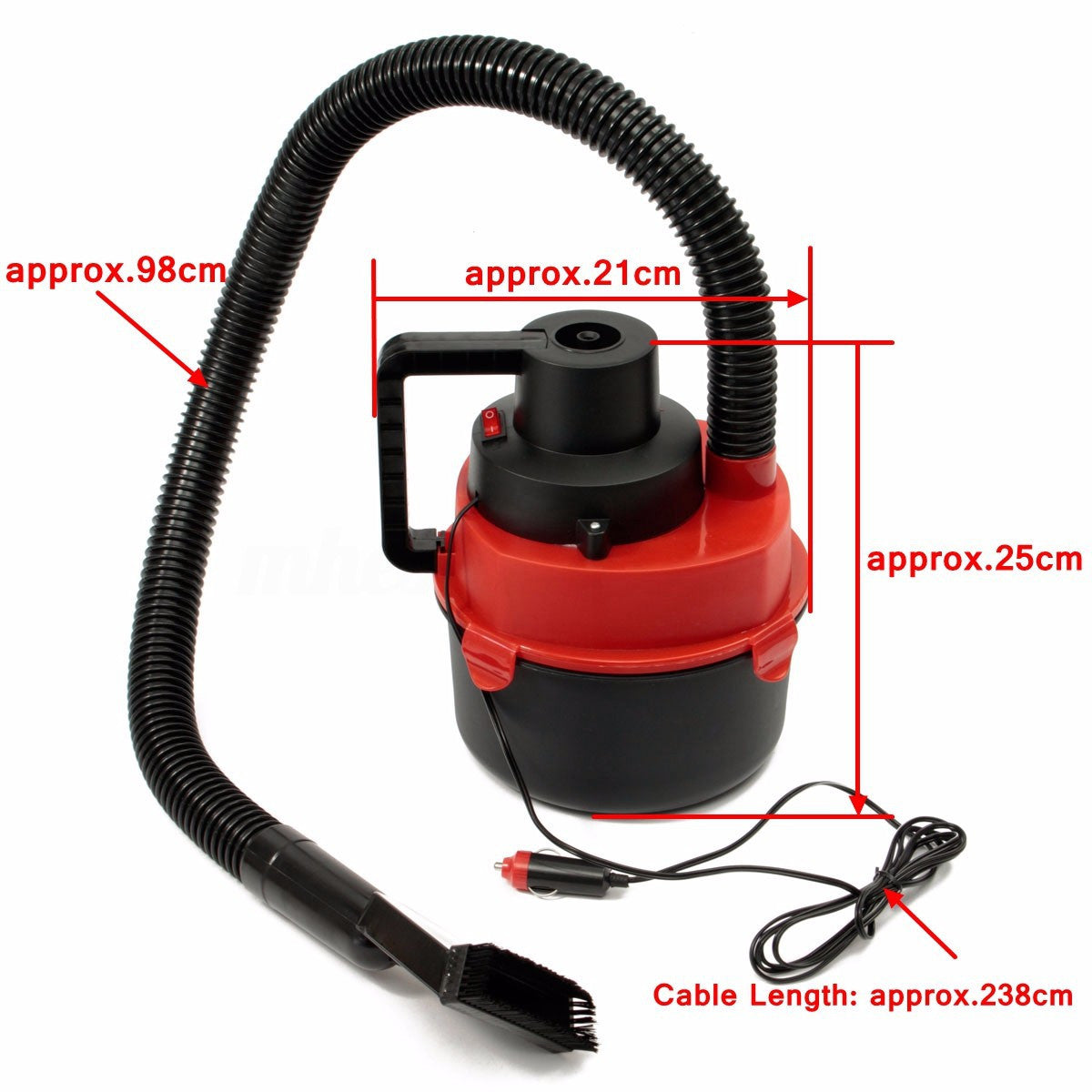 Aspirator auto, Vacuum Wet-Dry 12v, 4 accesorii