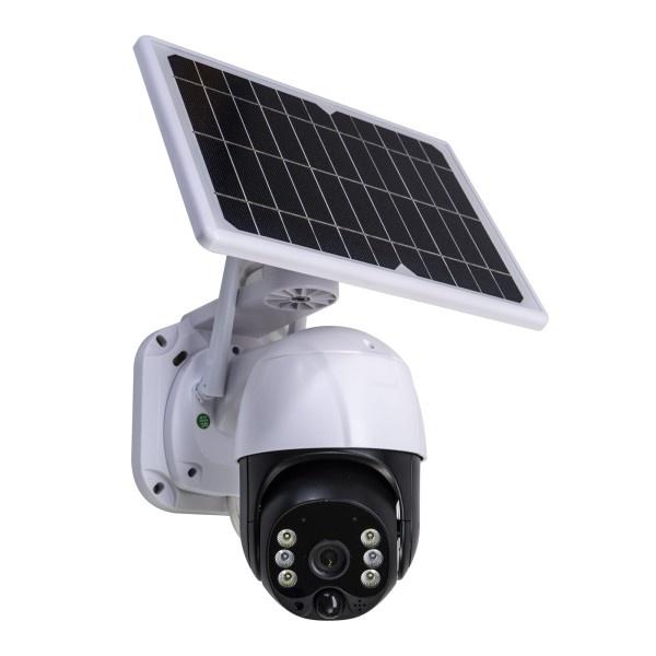 Camera supraveghere video cu panou solar, 1080P Wi-Fi, slot microSD