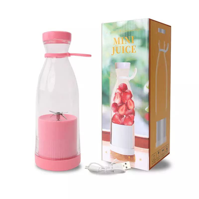 Mini Blender portabil - Smoothie & Shake, incarcare usb 6 Lame otel Inoxidabil,  420 ml