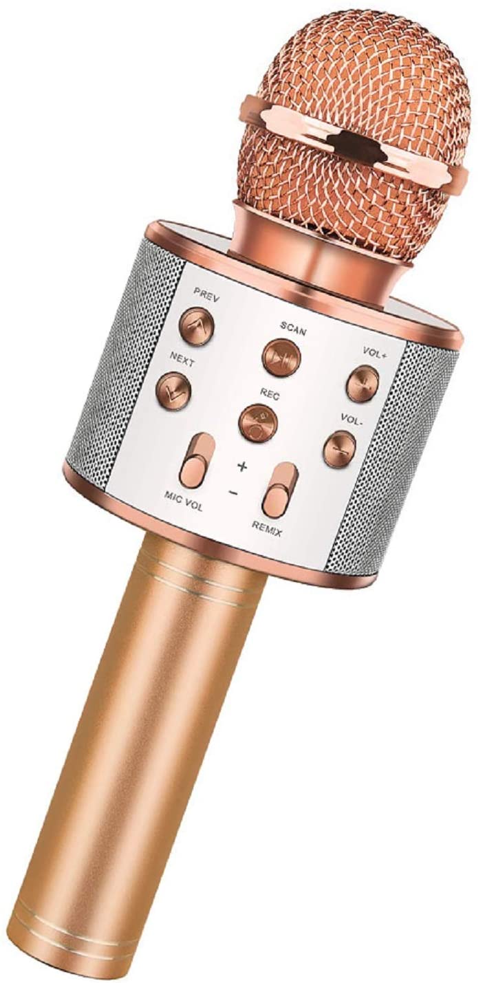 Microfon Wireless Karaoke cu bluetooth si boxa incorporata