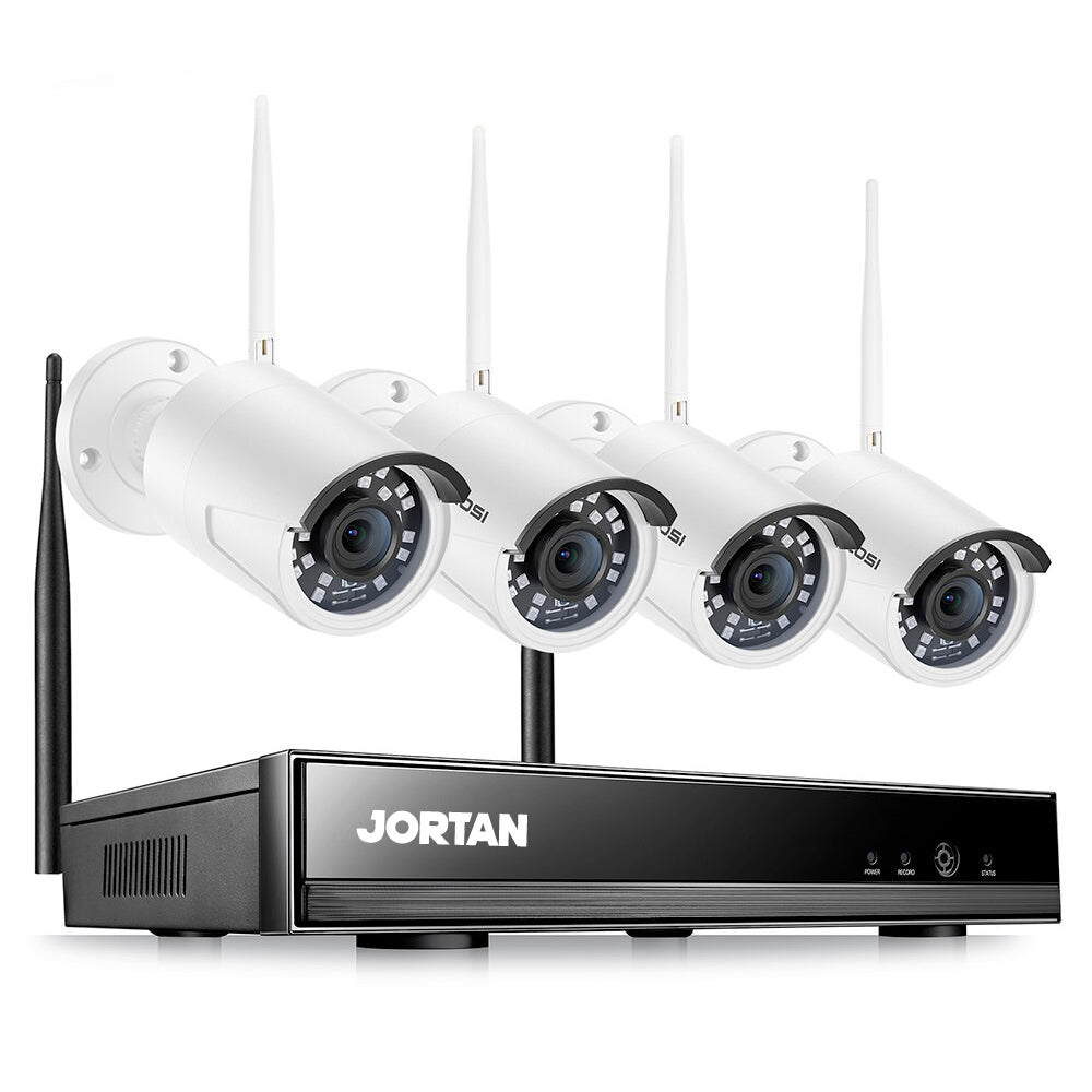 Sistem de supraveghere CCTV Wireless, 4 camere, HDMI, Infrarosu, Vizualizare pe Telefon