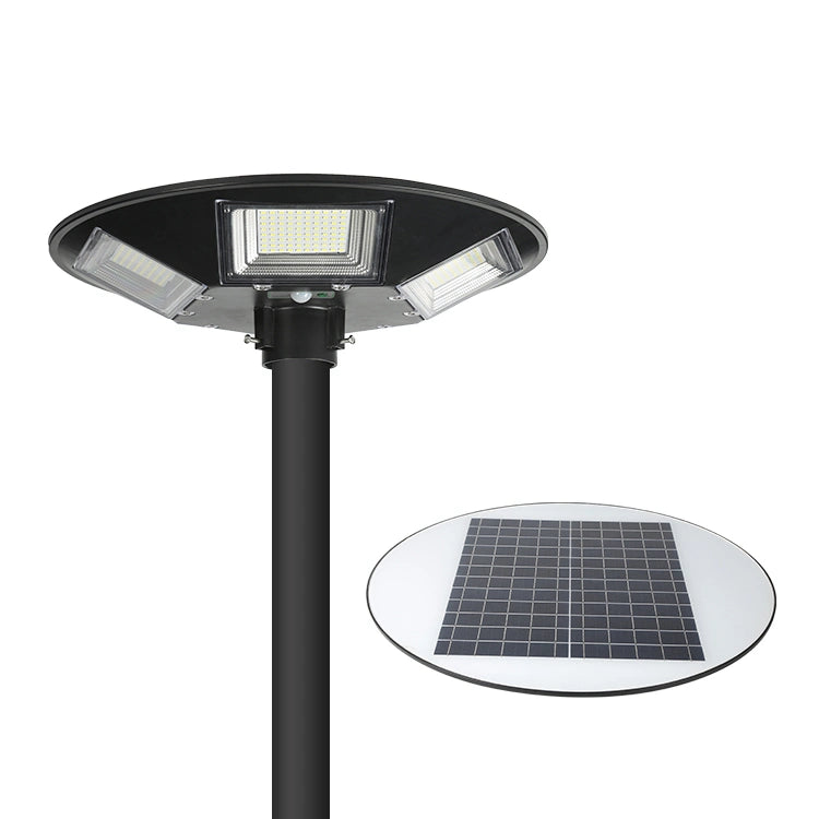Lampa Solara Stradala Jortan 300/200/100W cu Stalp 80 cm cu Senzor de Miscare, Telecomanda Inclusa