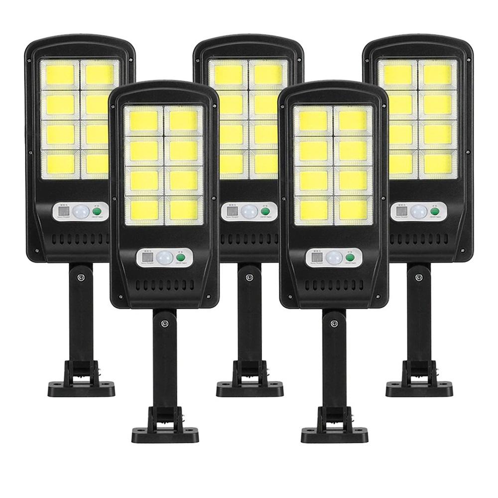 Set x5 Lampa cu Incarcare Solara 150W, 160 LED-uri COB, telecomanda