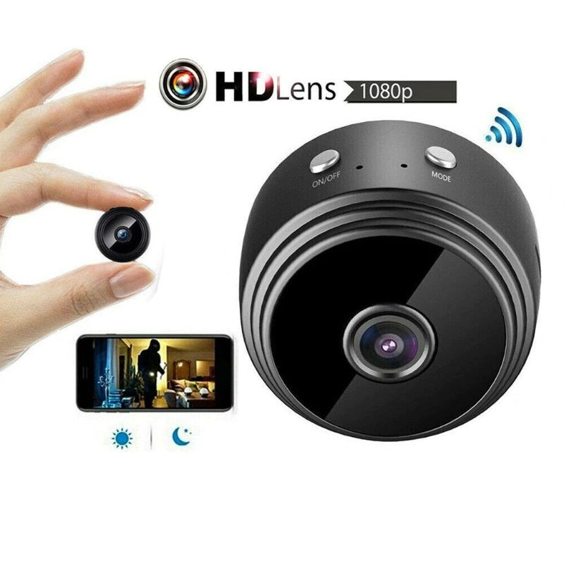 Camera Rotunda Magnetica Wifi Full HD 1080p Suport Card 128gb, Vizualizare Live pe Telefon