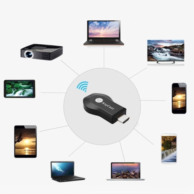 AnyCast Media Player HDMI Full HD Transforma TV in Smart TV