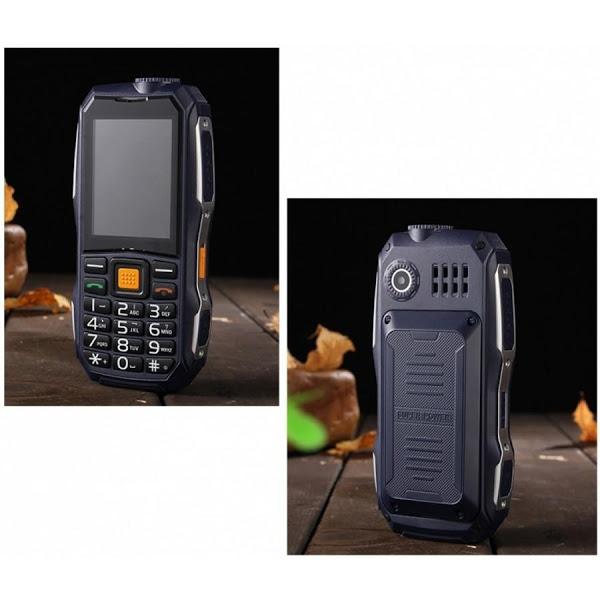 Telefon militar antisoc 2800 mAh, Dual SIM, FM radio
