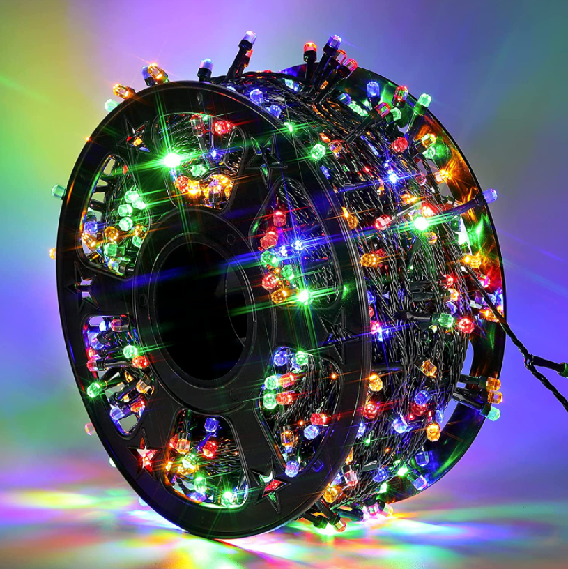 Ghirlanda Luminoasa Rola 100m Lumini LED, Multicolor Protectie Apa, IP 44